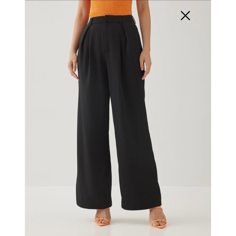 NWT Love Bonito Gela Wide Leg Dress Pants size XL in black